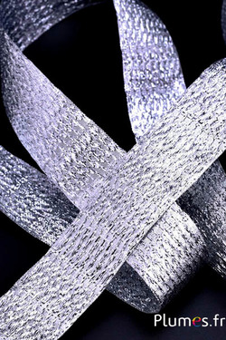 Lint - breedte 4 cm - zilverkleurig